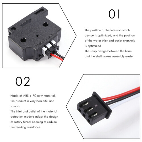 3D Printer Filament Detection Module with 1M Cable Run-Out Sensor Material Runout Detector For  3 CR10 3D Printer