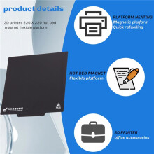 3D Printer 220 X 220 Hot Bed Magnetic Sticker Flexible Platform for Wanhao I3 Anet A8