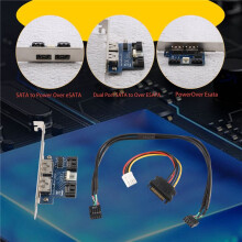 Doppel Anschluss Zu 5V 12V Strom Versorgung Über Esata Usb Anschluss Adapter Konvertieren Erweiterungs Konverter Karte Mit 2,5 Zoll 3,5 Zoll Fest