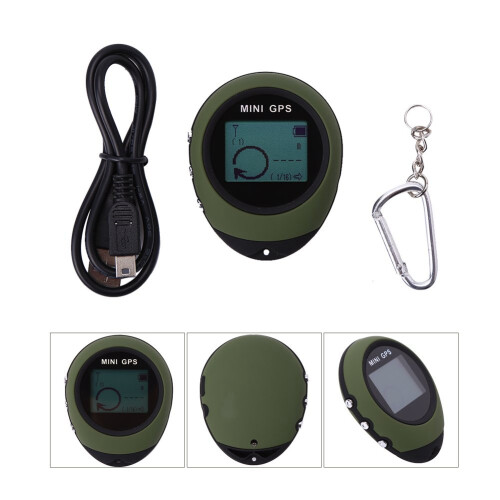 GPS Navigation Receiver Tracker Logger USB Rechargeable Handheld Location Finder Tracking for Traveler