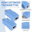 para Rede RJ45 Repetidor  2 Pces Extensor  Transmissor e Receptor de Rede 5