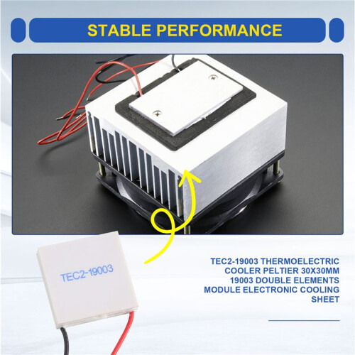 TEC2-19003 Thermoelectric Cooler Peltier 30X30mm 19003 Double Elements Module Electronic Cooling Sheet 2