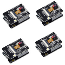 Paquete de 4 Tarjetas ESP32-CAM WiFi ESP32-CAM-MB Micro-USB una Puerto Serie CH340G con MóDulo de CáMara OV2640 de 2MP