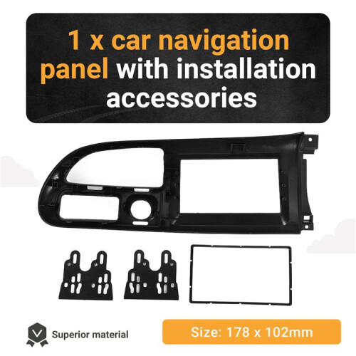 2Din Car CD Radio Stereo Fascia Panel Frame DVD Frame Panel Adaptor Fitting Kit for  Transit 2006-2013