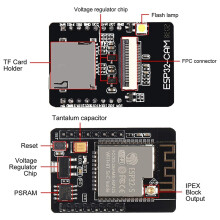 4-Pack ESP32-CAM WiFi -Kort ESP32-CAM-MB Micro-USB Till Seriell Port CH340G med OV2640 2MP Kameramodul