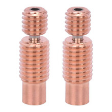 2 St Bi-Metal Heatbreak Bimetall Heat Break för E3D V6 HOTEND Värmeblock för Prusa I3 MK3 Break 1,75MM(Gängad)