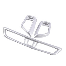 3Pcs Car AC Vent Center Air Conditioning Outlet Cover Trim for Qashqai J11 X-Trail X Trail T32 2014-2020 Silver
