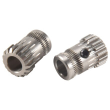 2Pcs Extruder Gears MK8 Stainless Steel Double Extrusion Wheels Bowden Gear 3D Printer Part for CR10 3
