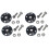 4-Pack 3D Printer Z Axis T8 Lead Screw POM Nut for Prusa I3 1