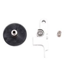 Extruder Idler Arm and Gear with 66 Teeth Extruder Feeder Parts for Artillery Genius Sidewinder X1 Silver