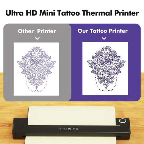 A4 Portable Printer Wireless Thermal  Tattoos Printer  Thermal Printer A4 Paper Photo Printer 1