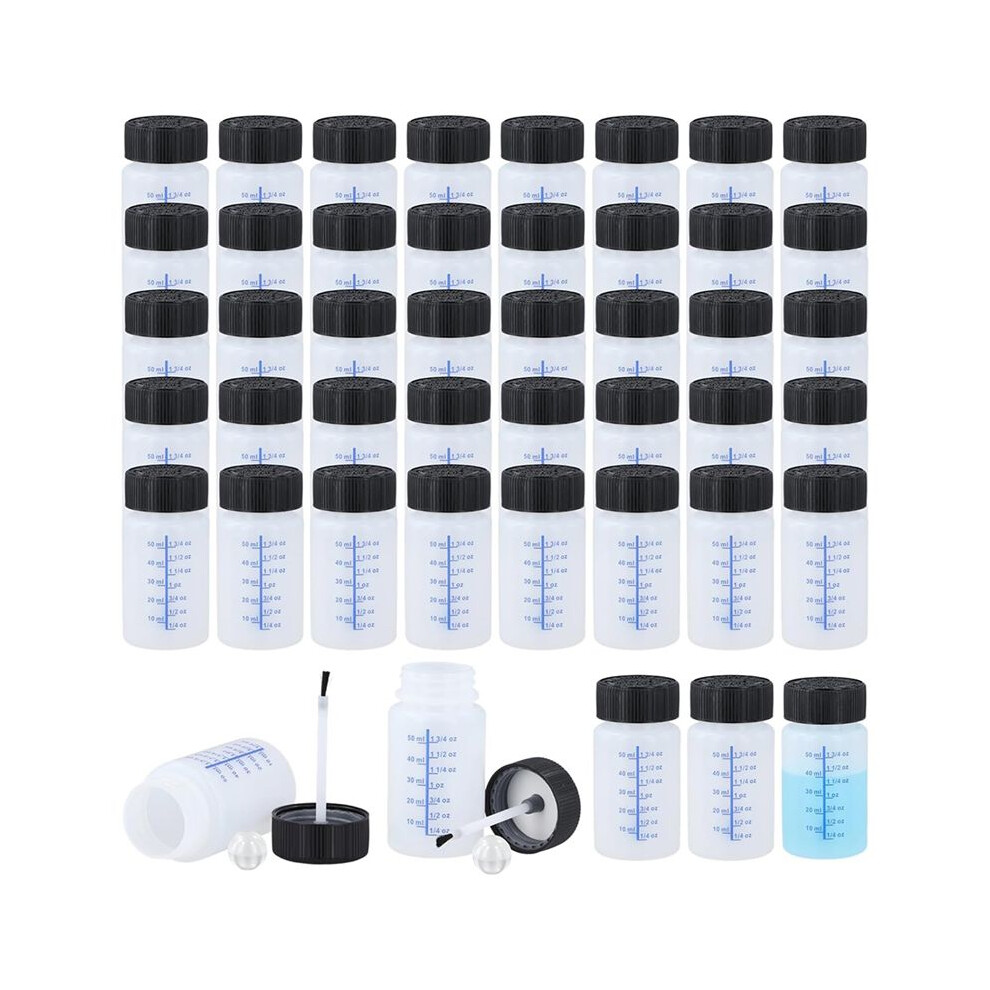 60Pcs 56.7G Touch Paint Containers - Empty Paint Touch Bottles With Brush, Mixing For Fixing Car Scratches 4712869949265