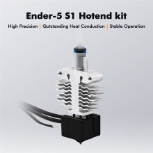 NEU -5 S1 Hotend Kit Titanlegierung + Kupferhals-Heizblock Silikonabdeckung -5 S1 3D-Druckerteile