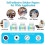 15 Rolls Thermal Sticker Paper for  Printer Sticker Maker, 9 Colored and 6 White  Printer Sticker Paper 6