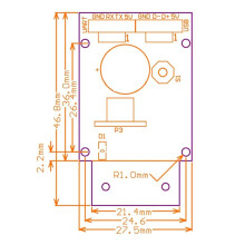 GM65 1D2D QR Code Image Barcode Identification Module Scanner Digitalização Embedded Bar Code Reader Module com Cabo