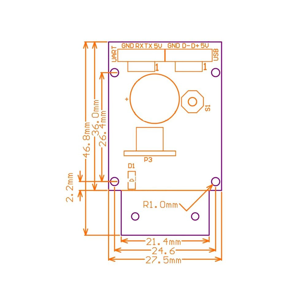 GM65 1D2D QR Code Image Barcode Identification Module Scanner Scanning ...