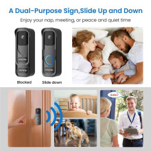 Doorbell Mount,Adhesive Doorbell Mount No Drill Bracket Holder for Blink Video Doorbell,Not Block Doorbell Motion Sensor