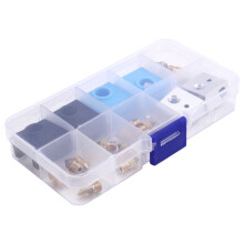 Kit de Atualização de Impressora 3D Bicos, Bloco de Aquecimento, Conjunto Completo de Acessórios de Manga de Silicone MK8 Kit
