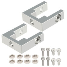 Aluminum Profile Fixing MGN12 Linear Guide Fixing Block with Screws Compatible with 3 2020 Series