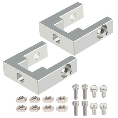 Aluminum Profile Fixing  MGN12 Linear Guide Fixing Block with Screws Compatible with  3 2020 Series