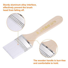 15pcs Paint Brushes Paint Brush Nylon Flat Wall Paint Brush Soft Bristle with Wood Handle for Painting DIY 1.5 Inch