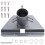 Roof Mount Plate Pole Base Satellite Antennae Base Wall Mounted Antenna Base Satellite Pipe Adapter Base Support Base 1