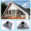 Roof Mount Plate Pole Base Satellite Antennae Base Wall Mounted Antenna Base Satellite Pipe Adapter Base Support Base 5