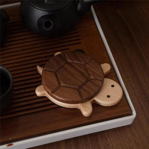 Turtle Coasters for Coffee Table Wood Coffee Table Mat Coaster Drinks Coasters for Coffee Tabletop Protection 2