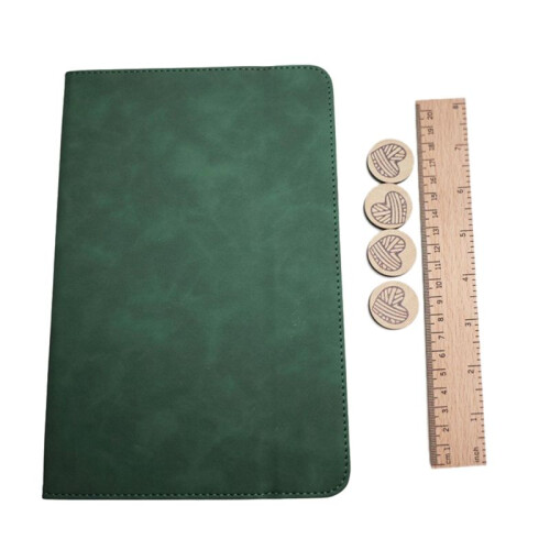 Crochet Chart Holder Crochet Pattern Chart Keeper Easy to Use Foldable Portable Magnetic Knitting Chart Keeper,Green