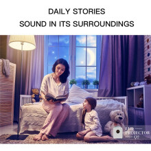 Q2  Projector for Kids 800x480 Resolution, Portable Home Theater Beamer Ideal Christmas and Birthday Gift EU Plug