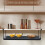 Extendable Steel Under Cabinet Organizer Shelf, Under Desk Storage Rack, Multipurpose Kitchen Hanging Basket 6