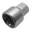 52-mm-dickwandiger Radmutter-Schlüsseladapter, silber 5