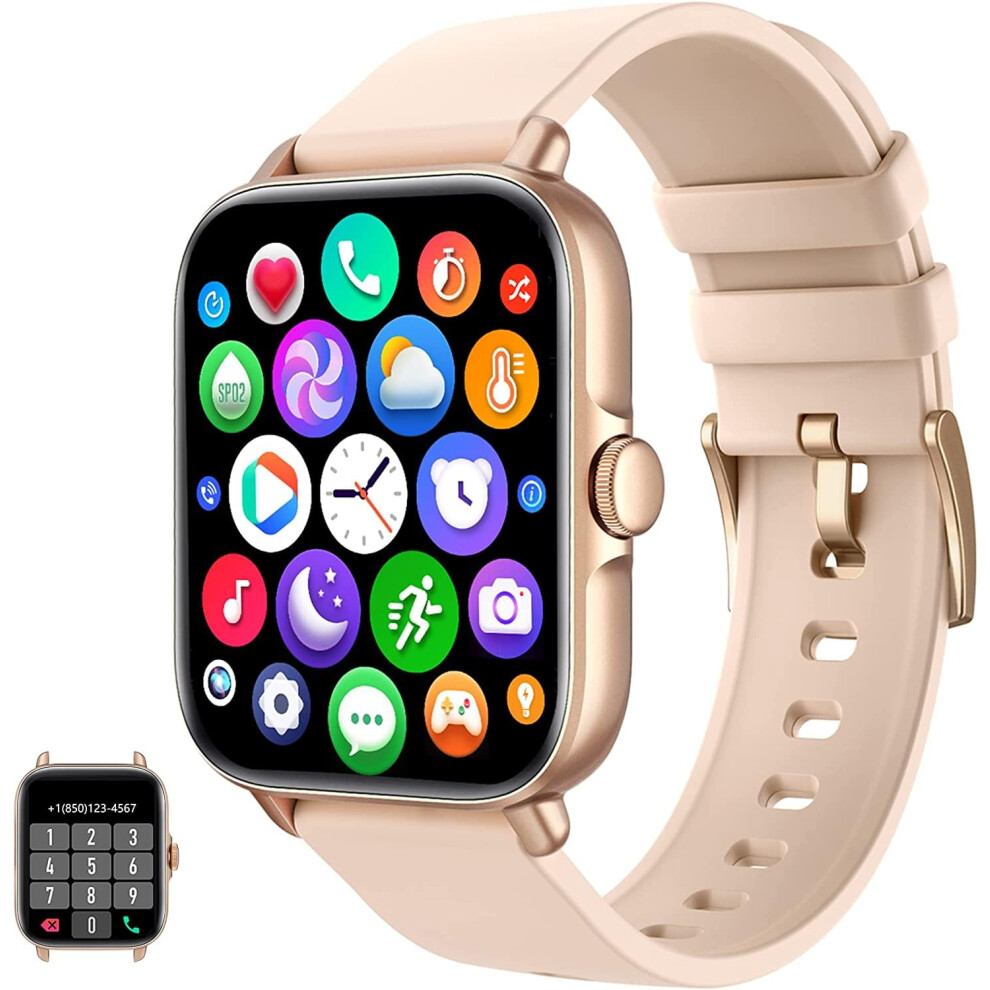 Smart Watch With Call Function, Full Touch Screen Fitness Tracker For Android Ios, Heart And Sleep Monitor For Men Women 9174973164111