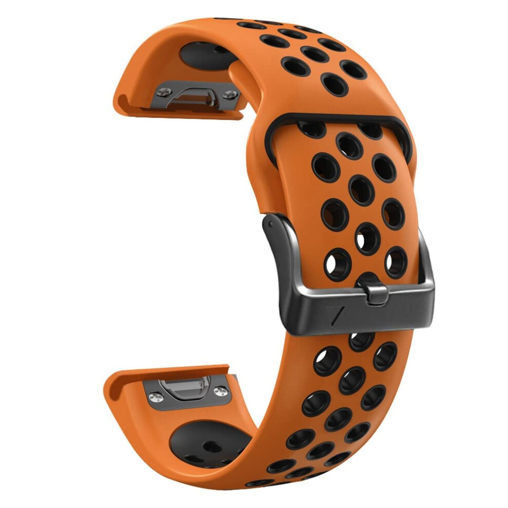 26Mm Quick Release Silicone Watch Band For Garmin Fenix 6X Pro 7X 5X 3Hr Forerunner 935 945 9053599538851
