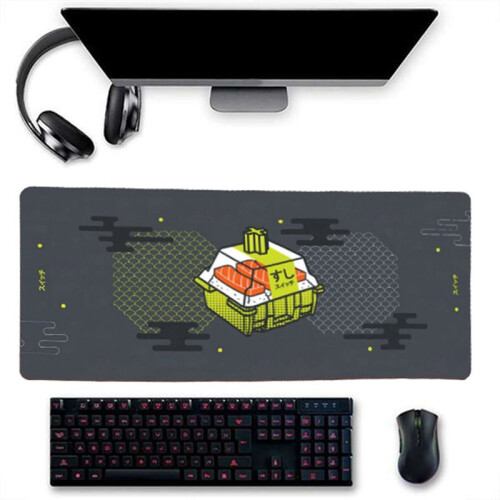 Mouse Pad Office Computer Desk Protector Mat Keyboard Non-Slip Mat Extended Mouse Pad Desk Accessories A 2