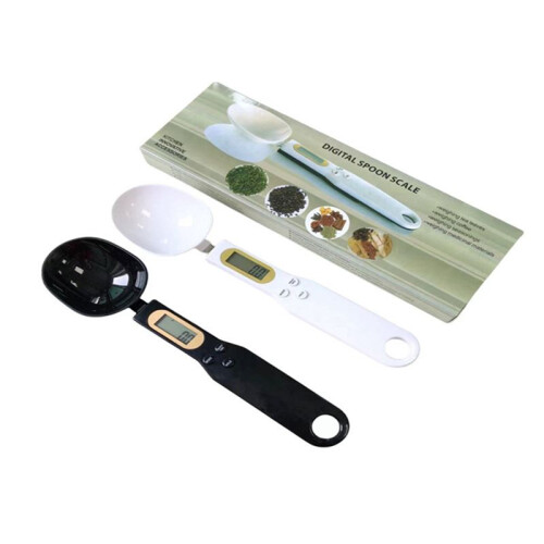 1Pcs Spoon Scale Small Kitchen Scales Portable Handheld Scale Coffee Called High -Precision Kitchen Scale White 1