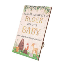 Babyshowerspelletjes Houten Babybordje Jongen Meisje Babyshowerspelletjes Geslacht Onthullen Feestartikelen Babyshowerprijzen