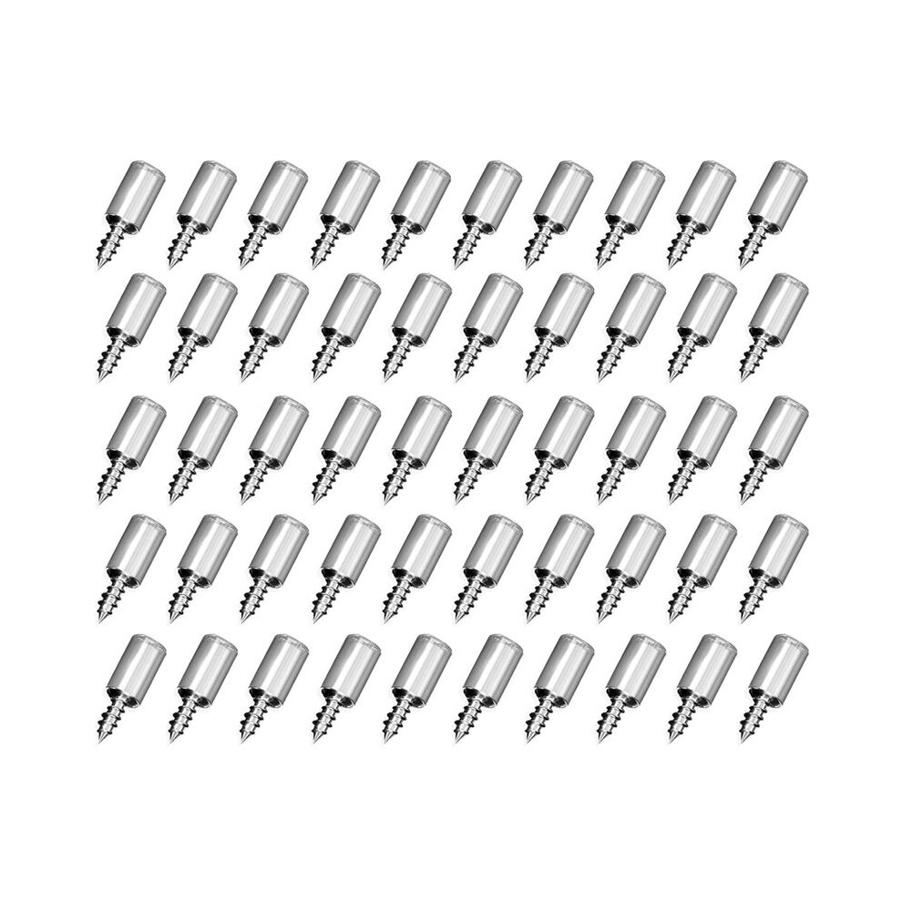 50Set Self-Tapping Screw With Rubber Sleeve Laminate Support Homemade Wardrobe Cabinet Glass Hard Partition Nail 4711854036515