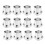 12Pcs Rhodium Plated RCA Protection Cap Short Circuit Socket Phono Connector RCA Shielding Socket Protect Cover,Silver 1