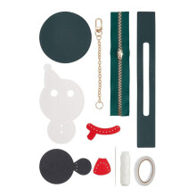 Kit de Fabrication de Porte-Monnaie Bricolage, Artisanat de Bricolage, Joli Porte-Monnaie, MatéRiel de Couture, Sac à Main Rond, Bonhomme de Neige