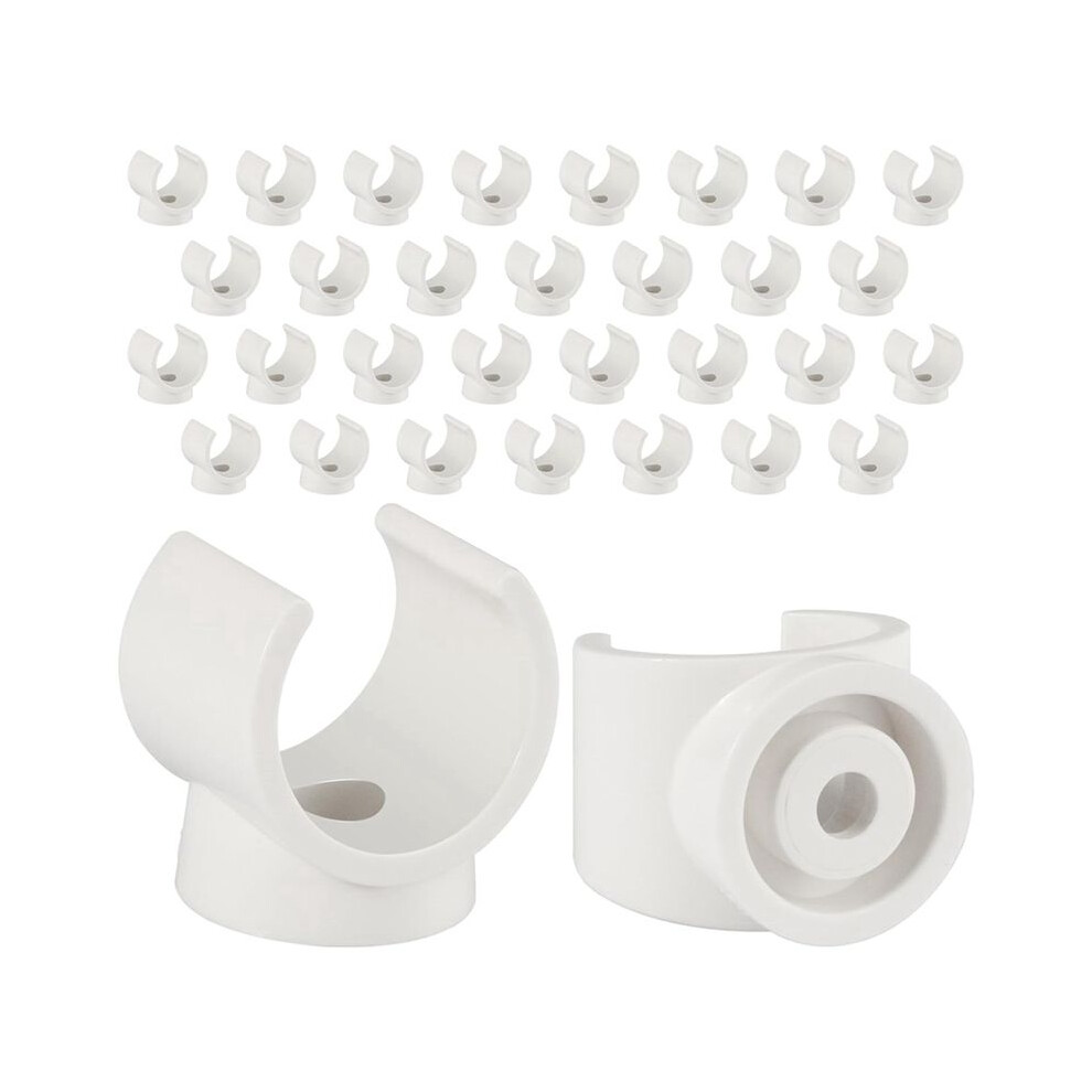 Pex Clips Pipe Clamp, 100Pcs 1/2 Inch Pipe Clamp For Pvc Water Pipes And Tubing Hoses, Plastic U-Shaped Pipe Clamp Tools 4713883702089