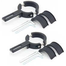 2Pcs Adjustable Motorcycle Headlight Holder Motorcycle Light Bracket Universal Headlight Spotlight Mount Bracket 38-60MM