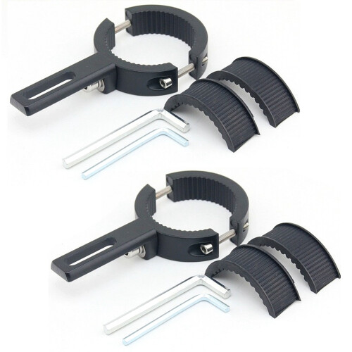 2Pcs Adjustable Motorcycle Headlight Holder Motorcycle Light Bracket Universal Headlight Spotlight Mount Bracket 38-60MM