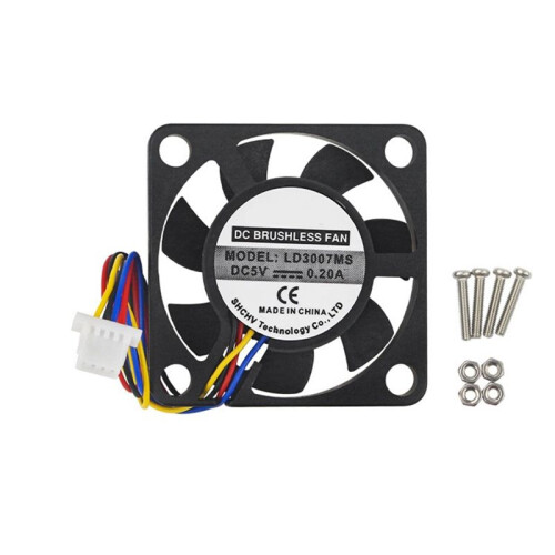 For Raspberry Pi 5 Cooling Fan 4Pin JST Terminal Connector Multi-Function 5 Generation Special 3007 Heatsink Fan