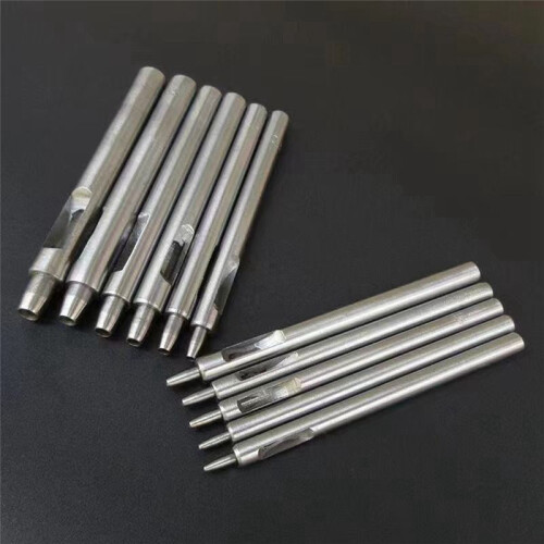 DIY Tool 0.5-5mm Leather Punching and Punching Set Leather Carving Punching Tool 10Pcs Multi-Specification. 1