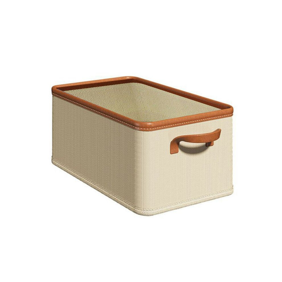 Clothing Storage Bins for Closet with PU Handles,Foldable Drawer Clothes Organizer for Organizing Wardrobe 18L-image-OPC-PRFZWZF-NEW
