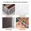 1PCS Pants Clothing Storage Box, 7 Grids Washable Foldable Drawer Clothes Organizer (White) 4