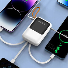 Powerbank-Box 3X18650 4-In-1-DIY-Batterielade-Aufbewahrungsbox-GehäUse USB Typ C mit Taschenlampe zum Aufladen Von Mobiltelefonen,A