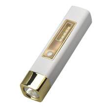 Outdoor Camping Emergency Small Portable Rechargeable Torch 18650 Lithium COB LED Flashlight Gold