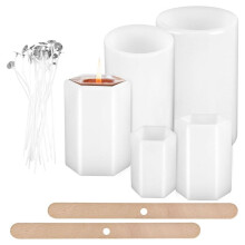Stampo per Candele nel Silicone, Stampo per Candele un Colonna per Realizzare Candele, Stampo per Candele DIY